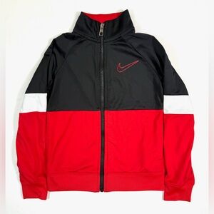 NIKE Toddler Boy Full‎ Zip Track Jacket Colorblock Athletic Size 4-5 Years